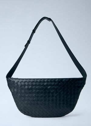 Bottega Veneta Intrecciato Leather Crossbody Bag Black bov0163003