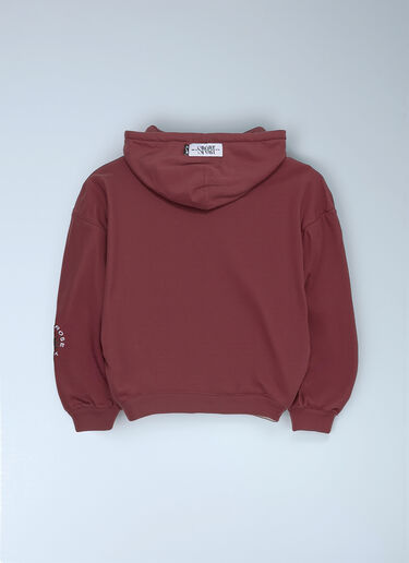 Nike x Martine Rose Logo Motif Hooded Zip-Up Sweatshirt Red nik0362112