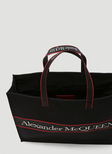 Alexander McQueen East West Selvedge Tote Bag Black amq0144026
