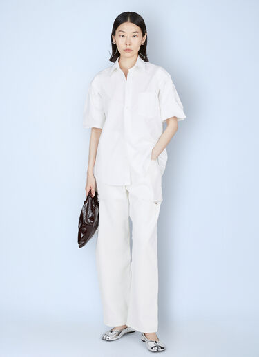 Maison Margiela 仿旧长裤 白色 mla0253028