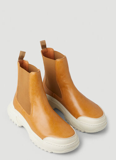 GmbH Faux-Leather Chelsea Boots Beige gmb0148002