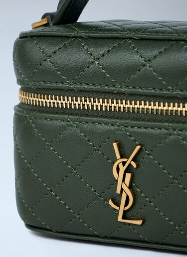 Micro Gaby Vanity Shoulder Bag Saint Laurent Micro Gaby Vanity Shoulder Bag Green sla0262053