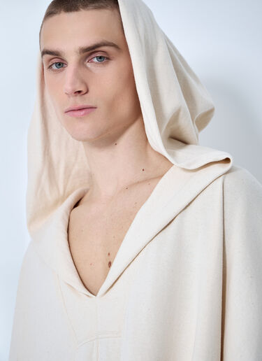 Rick Owens Hooded Kaftan Top Natural ric0160006