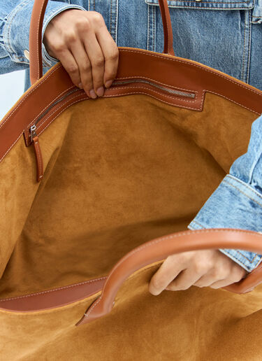 Bottega Veneta Large Cabat Suede Tote Bag Camel bov0257057