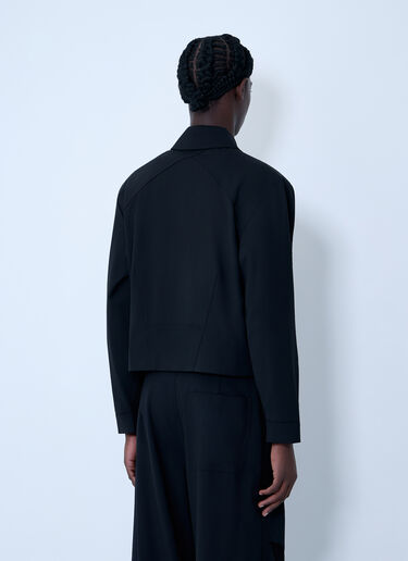 Kiko Kostadinov Kraner Cropped Jacket Black kko0162005