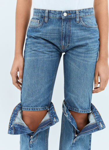 Coperni Open-Knee Jeans Blue cpn0257005