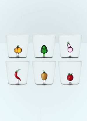 Serax x Ann Demeulemeester Set Of Six Vegetable Tumblers Green wps0691770