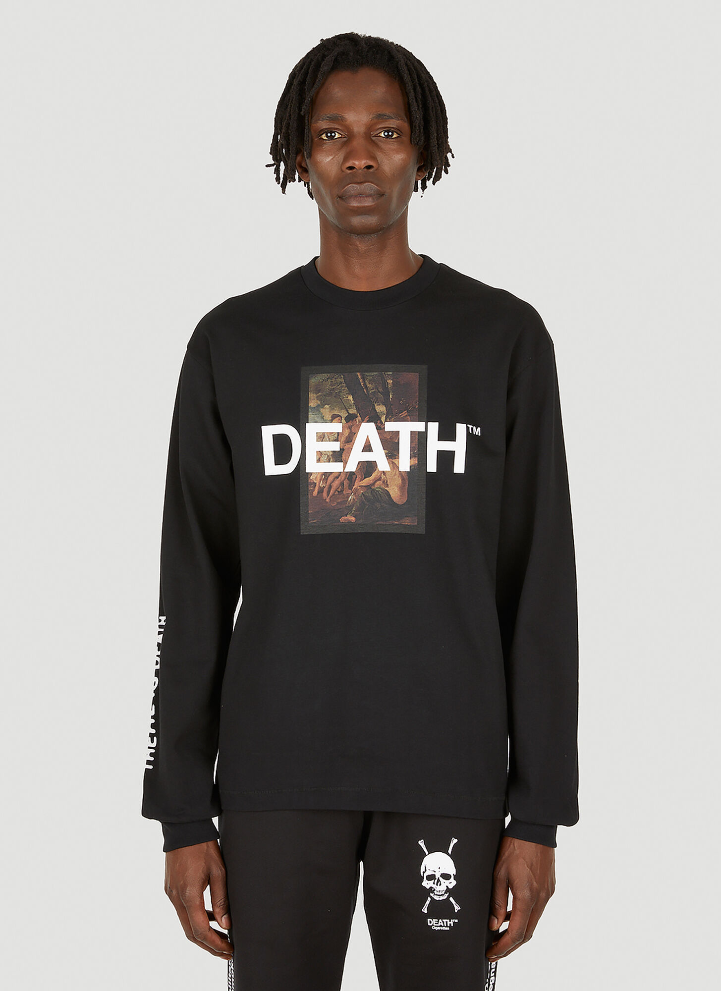 Death Cigarettes Chatsworth Long Sleeve T-shirt In Black