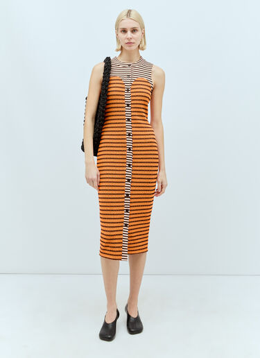 Reward If Found Cardi Striped Dress Orange rif0256003