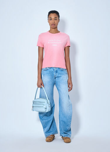 Acne Studios 1996 Fitted Logo T-Shirt Pink acn0265076
