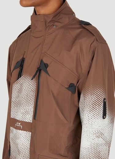 A-COLD-WALL* Graphic M-65 Shell Hooded Jacket Brown acw0149007
