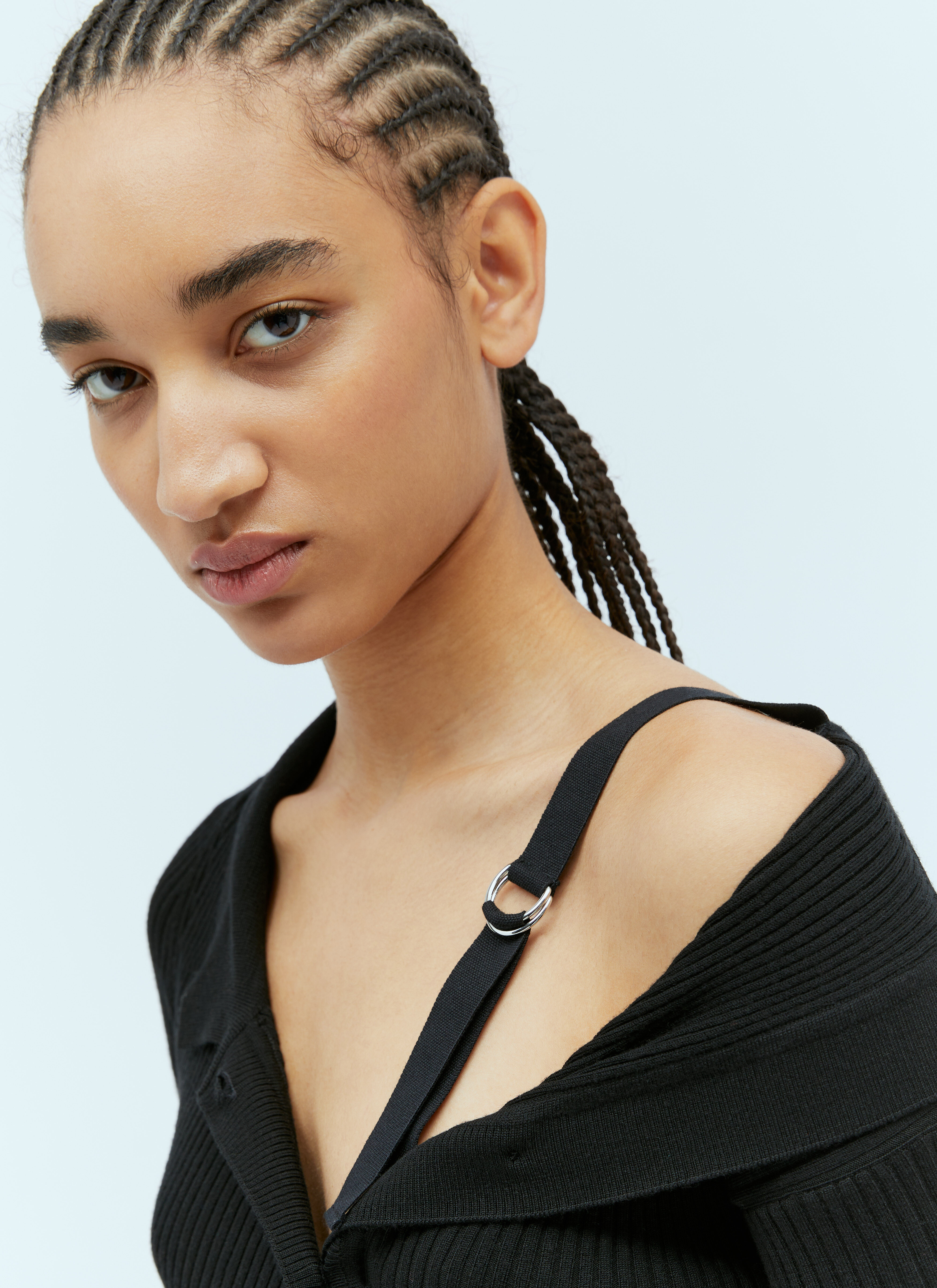 Jacquemus La Robe Maille Colin Mini Dress en Black pour femme | LN-CC®