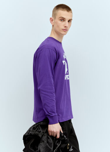 A BATHING APE® Mad Face College Sweatshirt Purple aba0154023