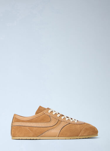 LN-CC® - Dries Van Noten: Suede Panel Sneakers - Beige Dries Van Noten Suede Panel Sneakers Beige dvn0264051