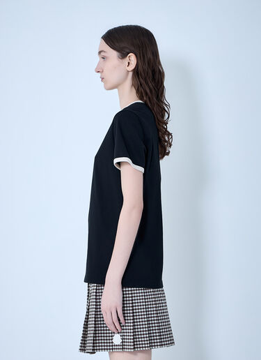 Moncler Cotton Jersey Logo T-Shirt Black mon0264026