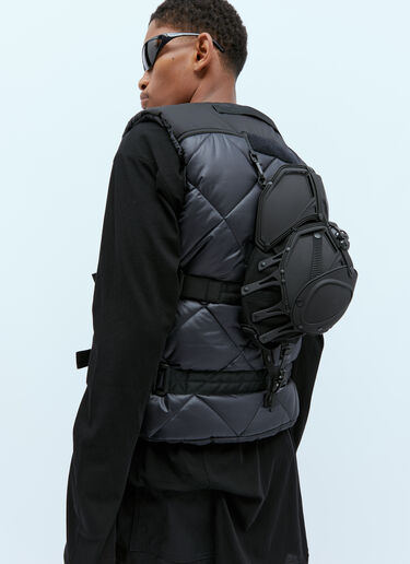 Junya Watanabe キルティングリップストップベスト ブラック jwn0154002
