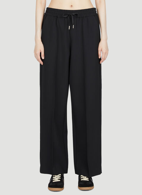 A.P.C. アルフレダ ワイドレッグ ドローストリング パンツ ブラック apc0248025