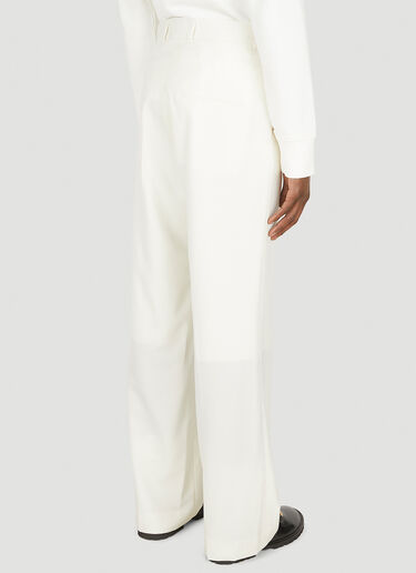 Tailored Wide Leg Pants Casablanca Tailored Wide Leg Pants White cbl0147007