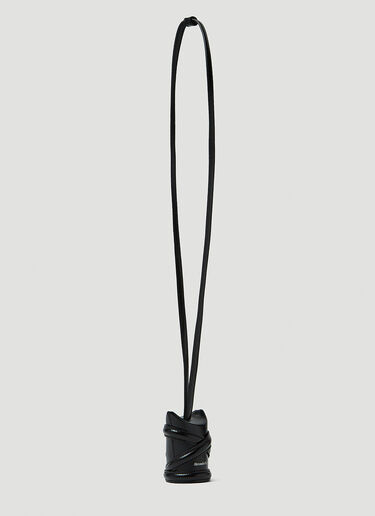 Alexander McQueen Curve Key Holder Black amq0247052