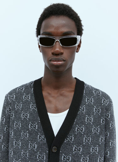 Gucci GG Wool Jacquard Cardigan Grey guc0154012