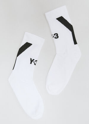 Y-3 High-Top Logo Socks Black yyy0356032