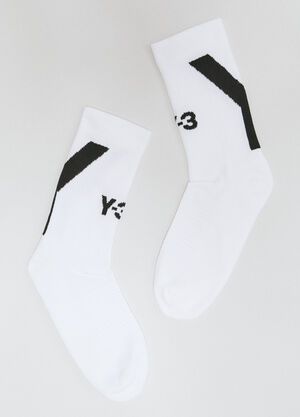Gallery Dept. High-Top Logo Socks White gdp0160027