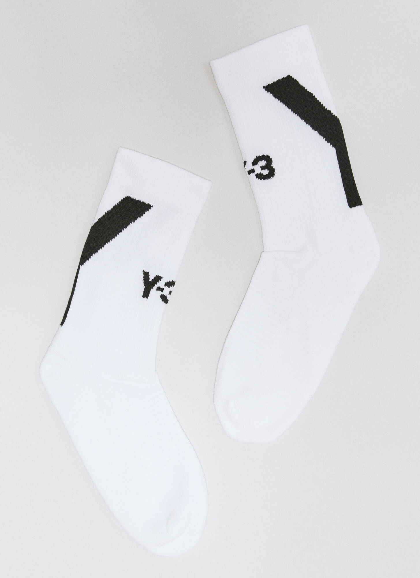 Shop Y-3 High-top Logo Socks In White
