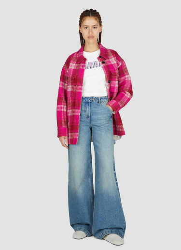 Isabel Marant Étoile Harveli Check Jacket Pink ibe0251015