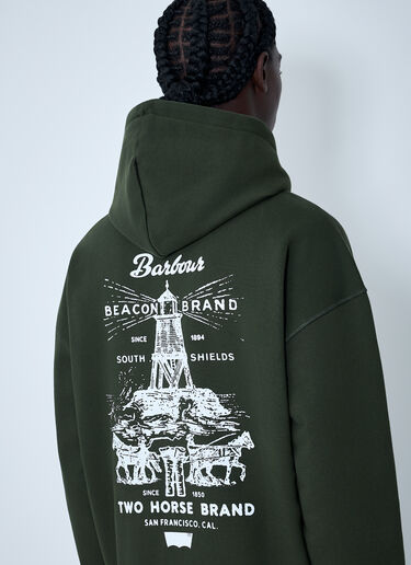 Logo Motif Sweatshirt Levi's x Barbour Logo Motif Sweatshirt Green leb0162007