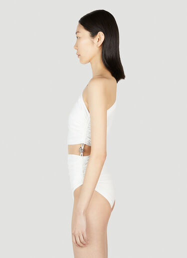 Bottega Veneta Knot Swimsuit White bov0251142
