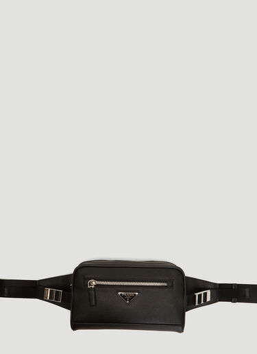 Prada Saffiano Leather Belt Bag Black pra0135032