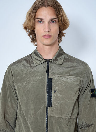 LN-CC® - Stone Island: Technical Nylon Jacket - Green Stone Island Technical Nylon Jacket Green sto0165041