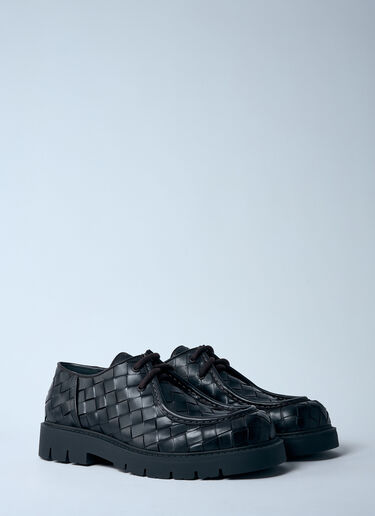 Bottega Veneta Haddock Lace-Up Shoes Black bov0159014