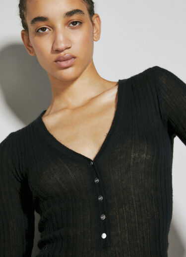 Cashmere Long-Sleeve Top Durazzi Milano Cashmere Long-Sleeve Top Black drz0254003