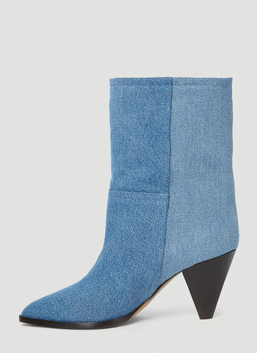 Isabel Marant Denim Rouxa Boots Blue ibm0251026