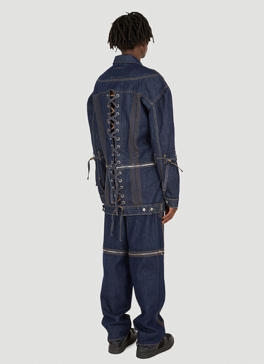 x Levi's Corset Zip Off Trucker Denim Jacket Levi's x No Sesso x Levi's Corset Zip Off Trucker Denim Jacket Blue lvn0349003