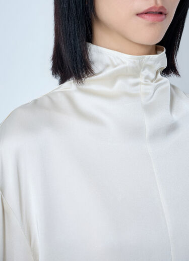 LN-CC® - Toteme: Slouch-Neck Blouse - Cream Toteme Slouch-Neck Blouse Cream tot0265031