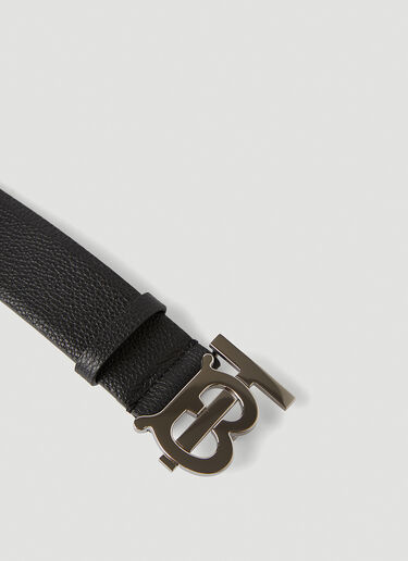 Burberry 双面 TB 字母花押腰带 黑色 bur0147143