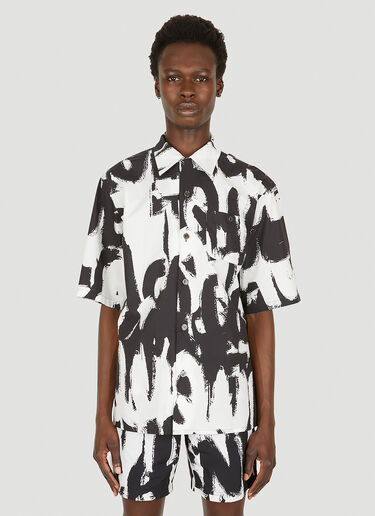 Alexander McQueen Graffiti Shirt White amq0149007