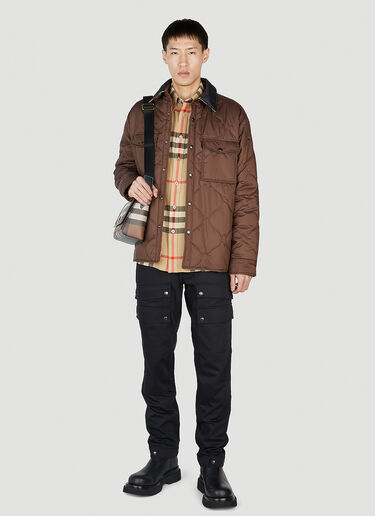 Quilted Reversible Jacket Burberry Quilted Reversible Jacket Brown bur0151003
