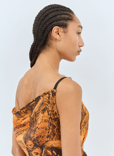 Acne Studios 印花迷你连衣裙 橙色 acn0258005