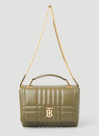 Burberry Lola Quilted Small Shoulder Bag Green bur0249037