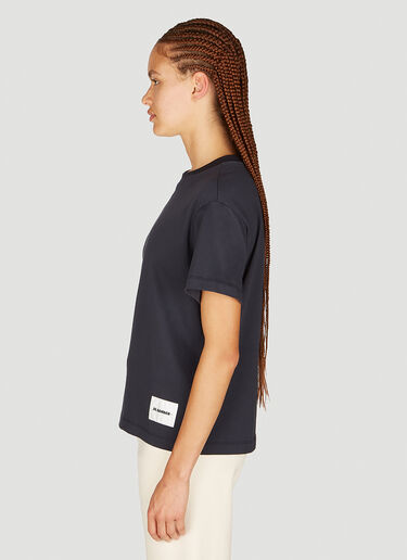 ロゴパッチTシャツ Jil Sander+ ロゴパッチTシャツ ブラック jsp0253001