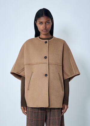 Max Mara Zaza Poncho Jacket Camel max0262030