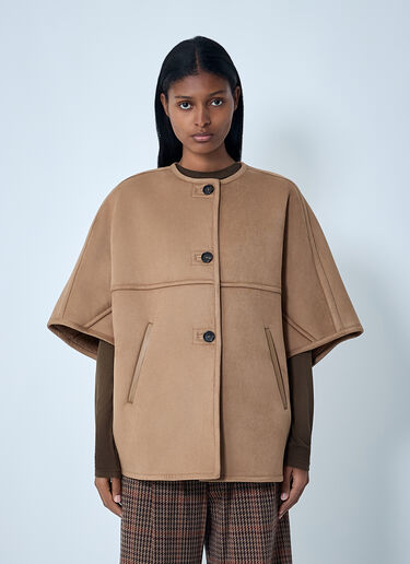 Max Mara Zaza Poncho Jacket Camel max0262030