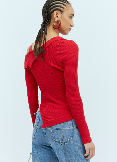 Jacquemus La Maille Colin Cardigan Red jac0254033