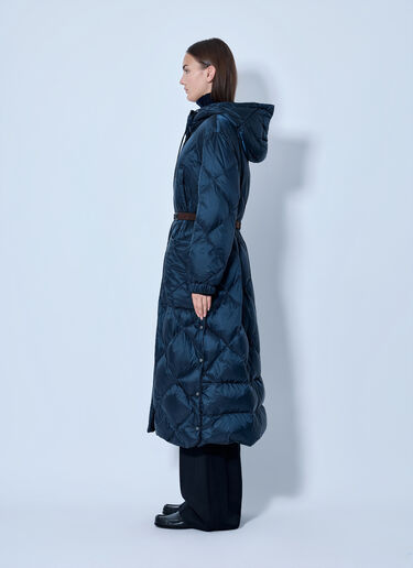 LN-CC® - Max Mara: Quilted Hooded Puffer Coat - Navy Max Mara Quilted Hooded Puffer Coat Navy max0266164