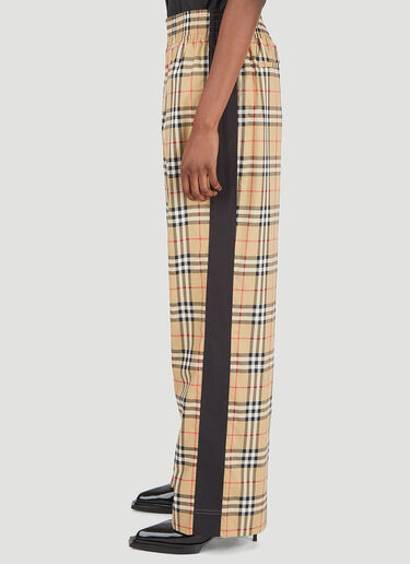 Burberry Louane 格纹长裤 米 bur0246089