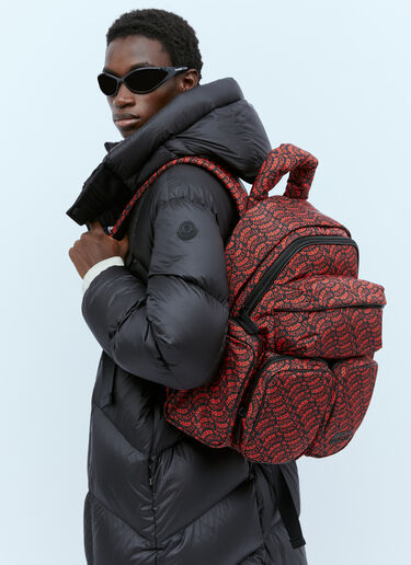 Moncler x adidas Originals Logo Print Backpack Red mad0354014