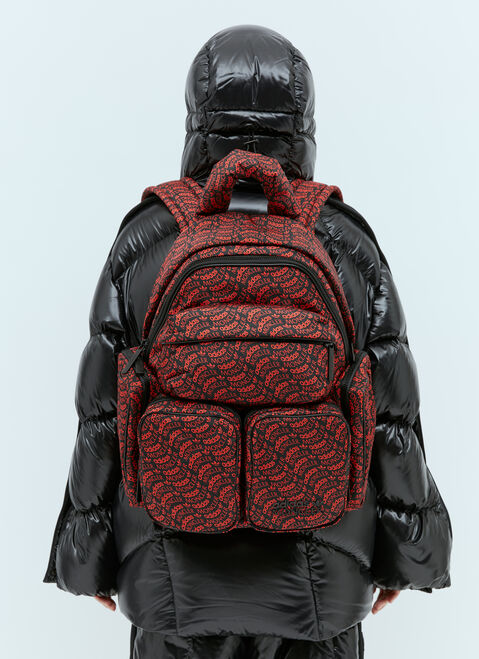 Marc Jacobs Logo Print Backpack Black mcj0254002